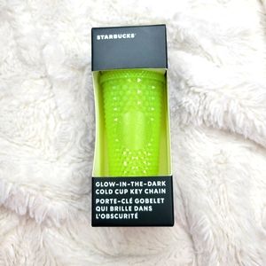 ⭐️Glow in the Dark Lemongrass Studded Tumbler Keychain Ornament